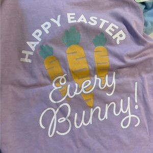 Purple Happy Easter Dog Shirt